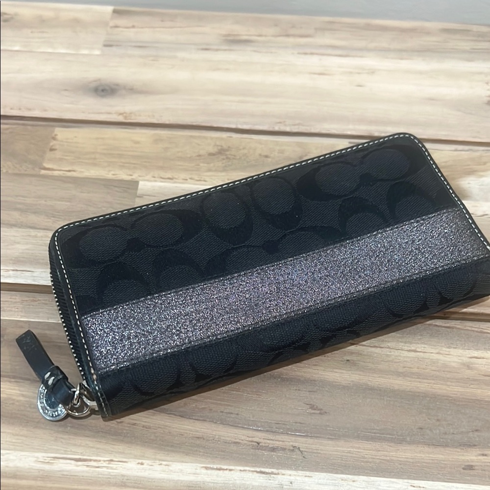 Coach Black and Glitter Wallet